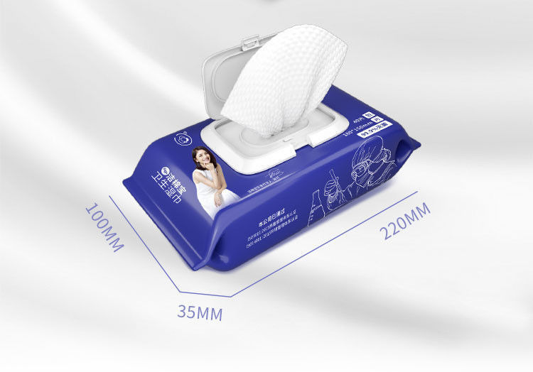 18*15 Cm Antibacterial Alcohol Wipes , Wet Wipes For Personal Hygiene