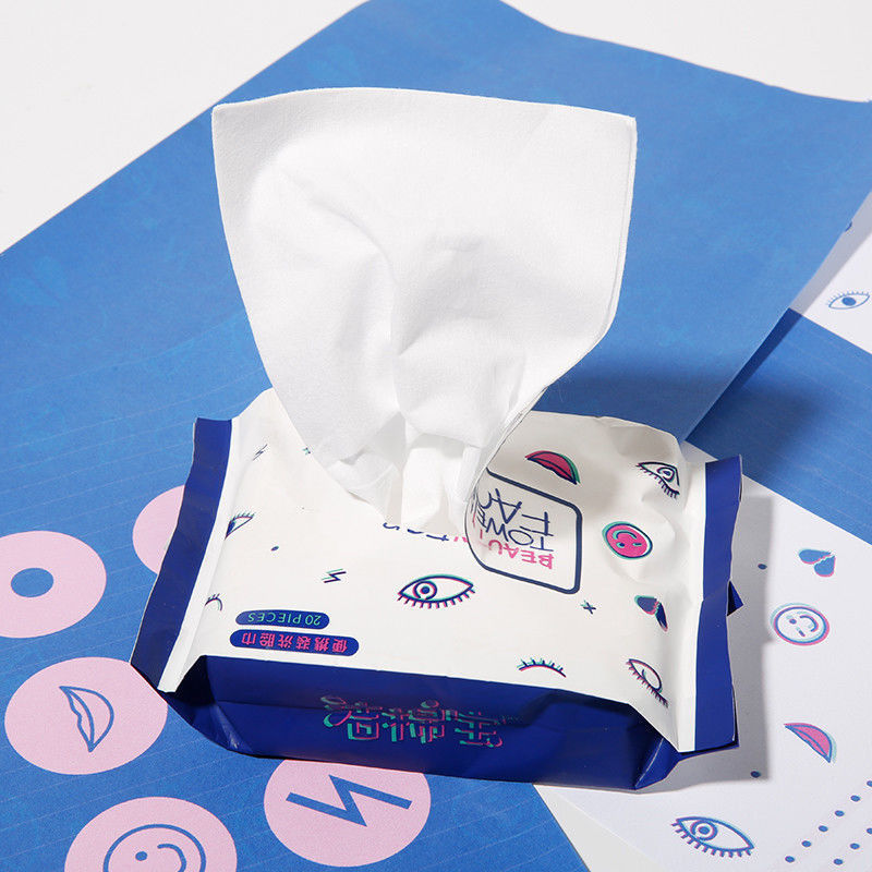 100% America Cotton Makeup Cleaning Wipes Multi Purpose For Baby And Female